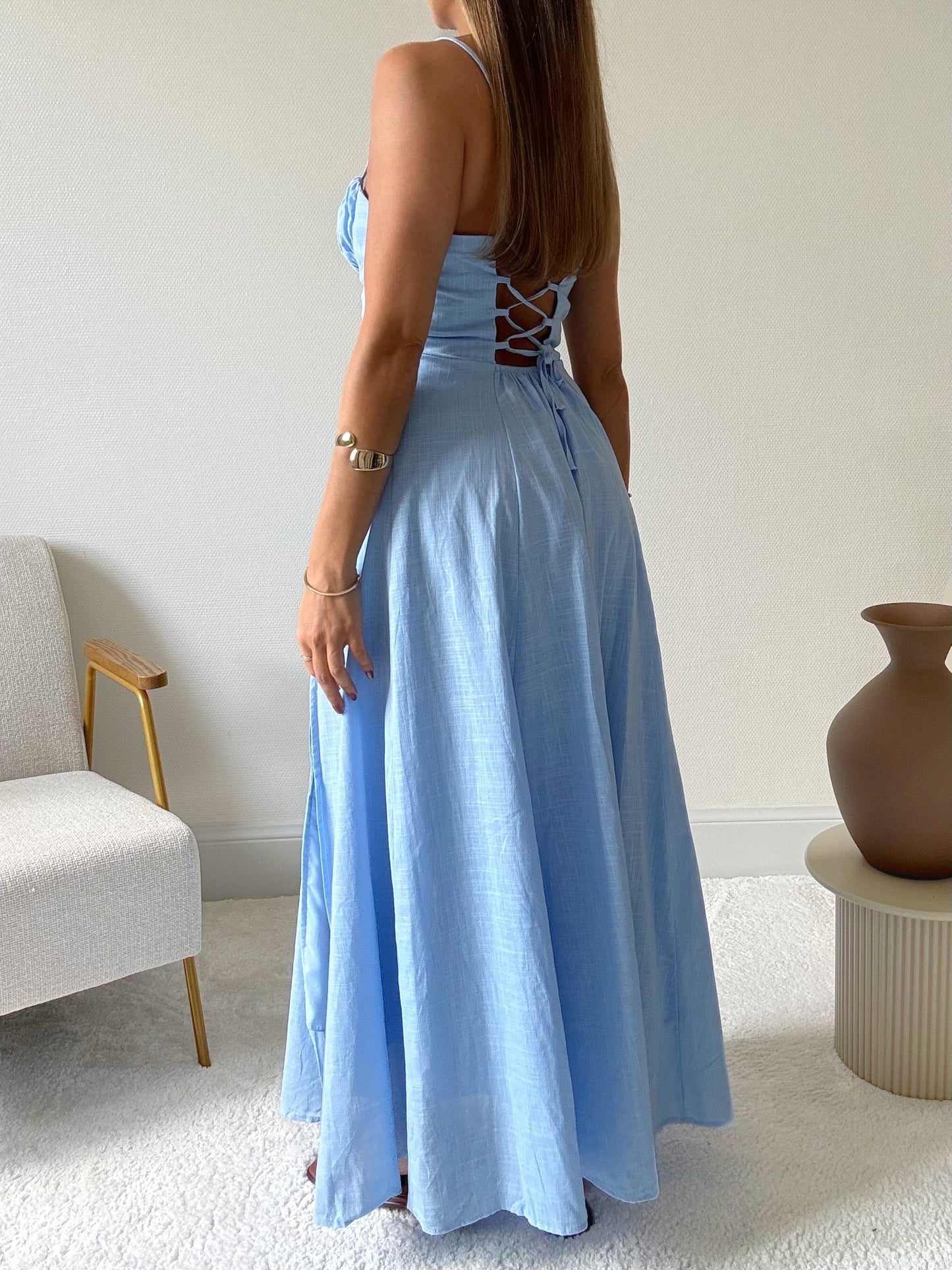 FRANCESCA - Robe longue romantique
