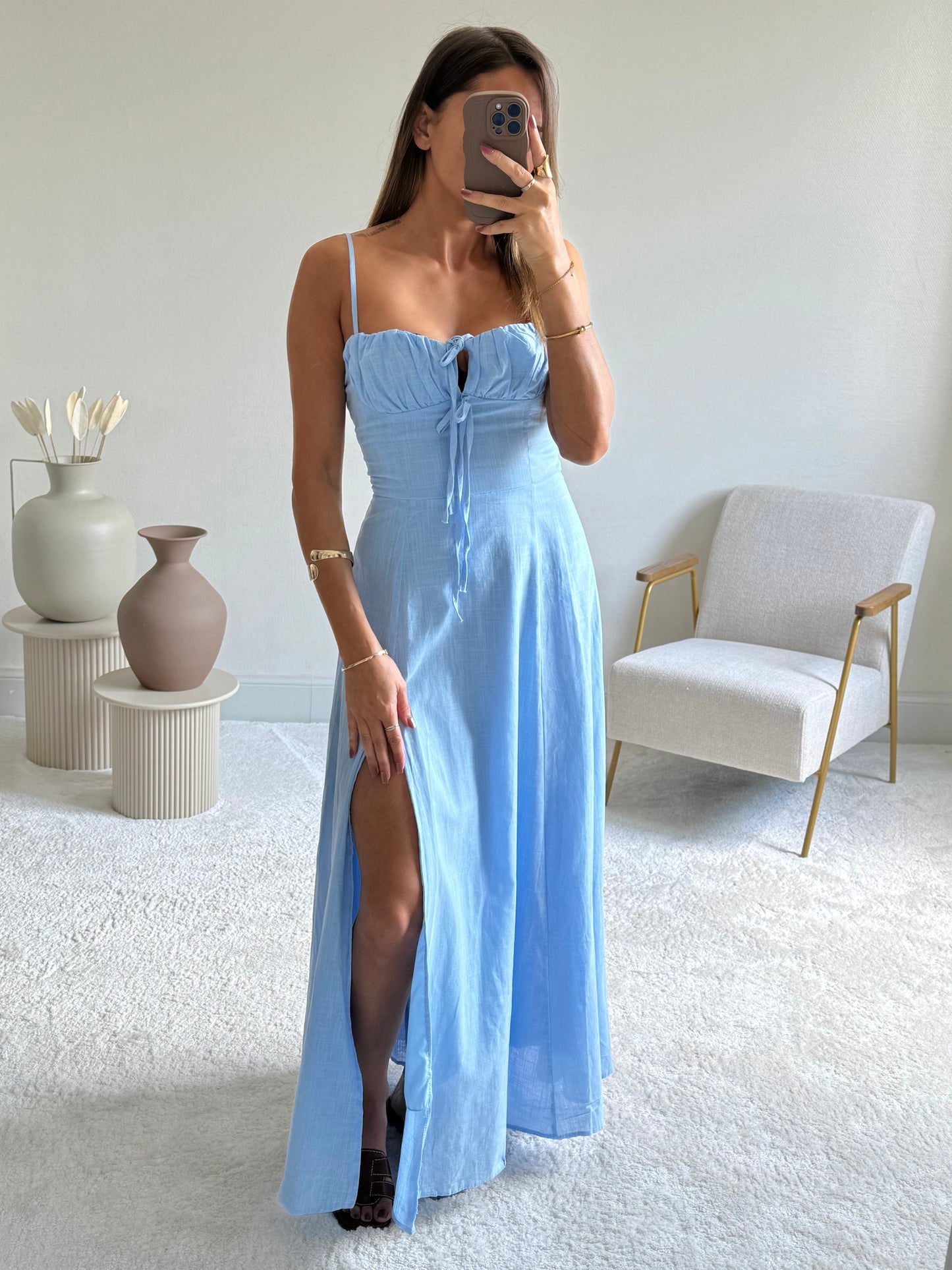 FRANCESCA - Robe longue romantique