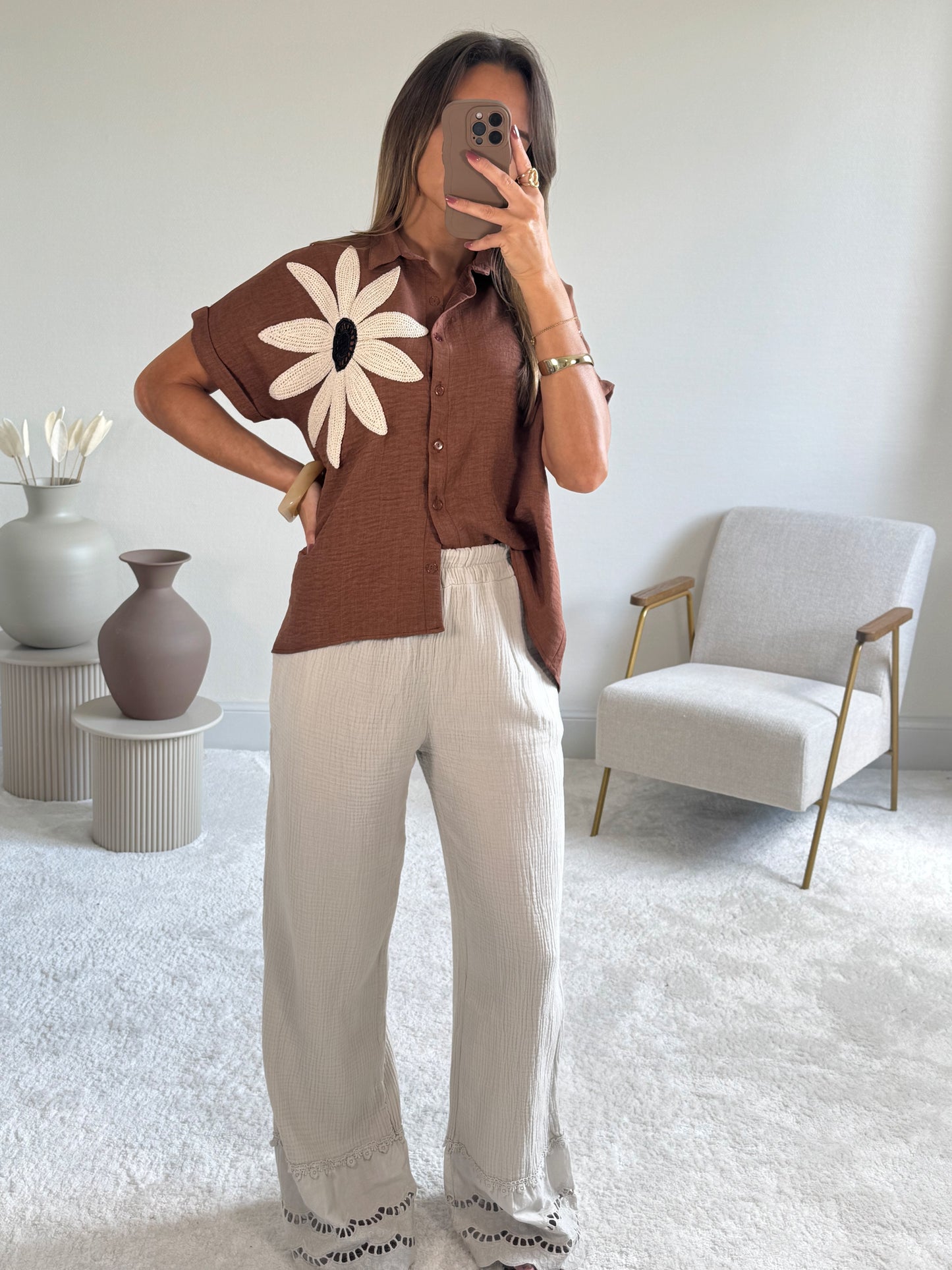 FLORA - Chemise fluide brodée