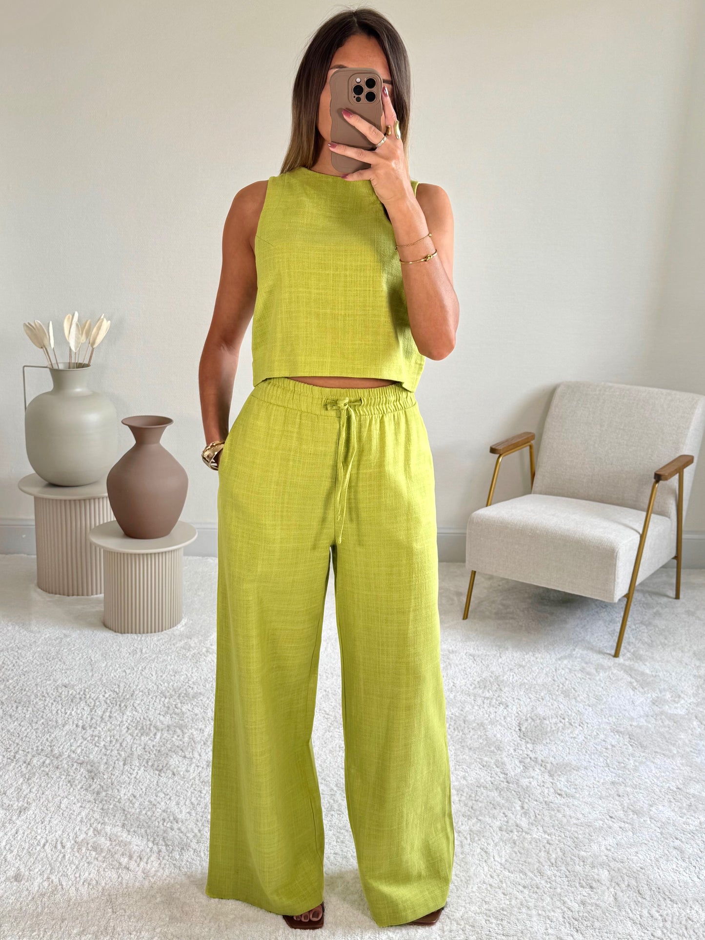 NATALIA - Ensemble pantalon palazzo
