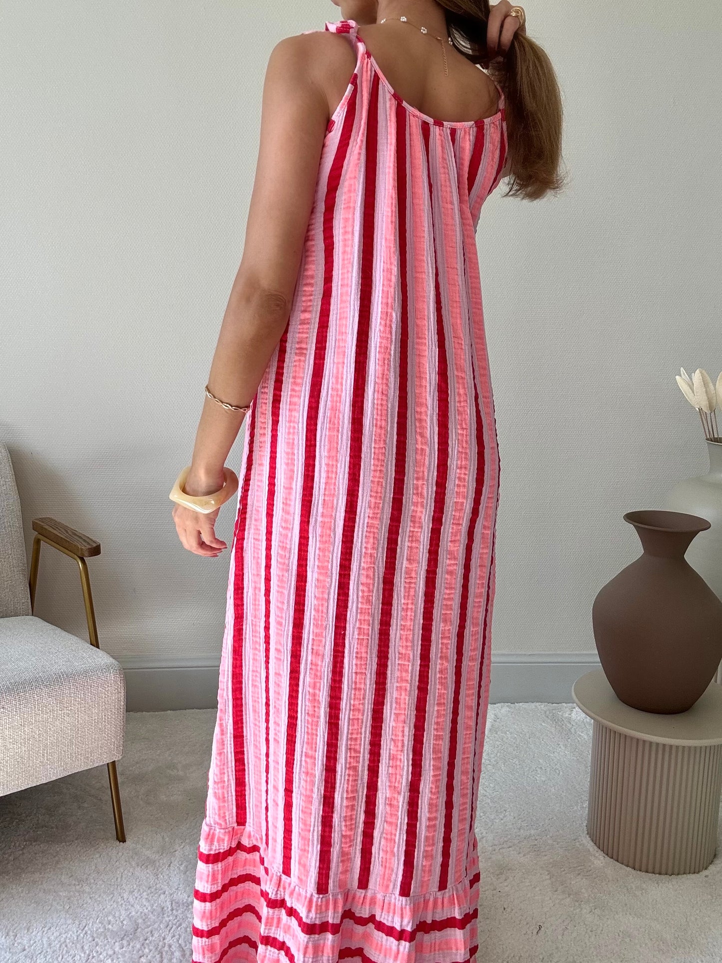 ROSA - Robe Longue gaze de coton