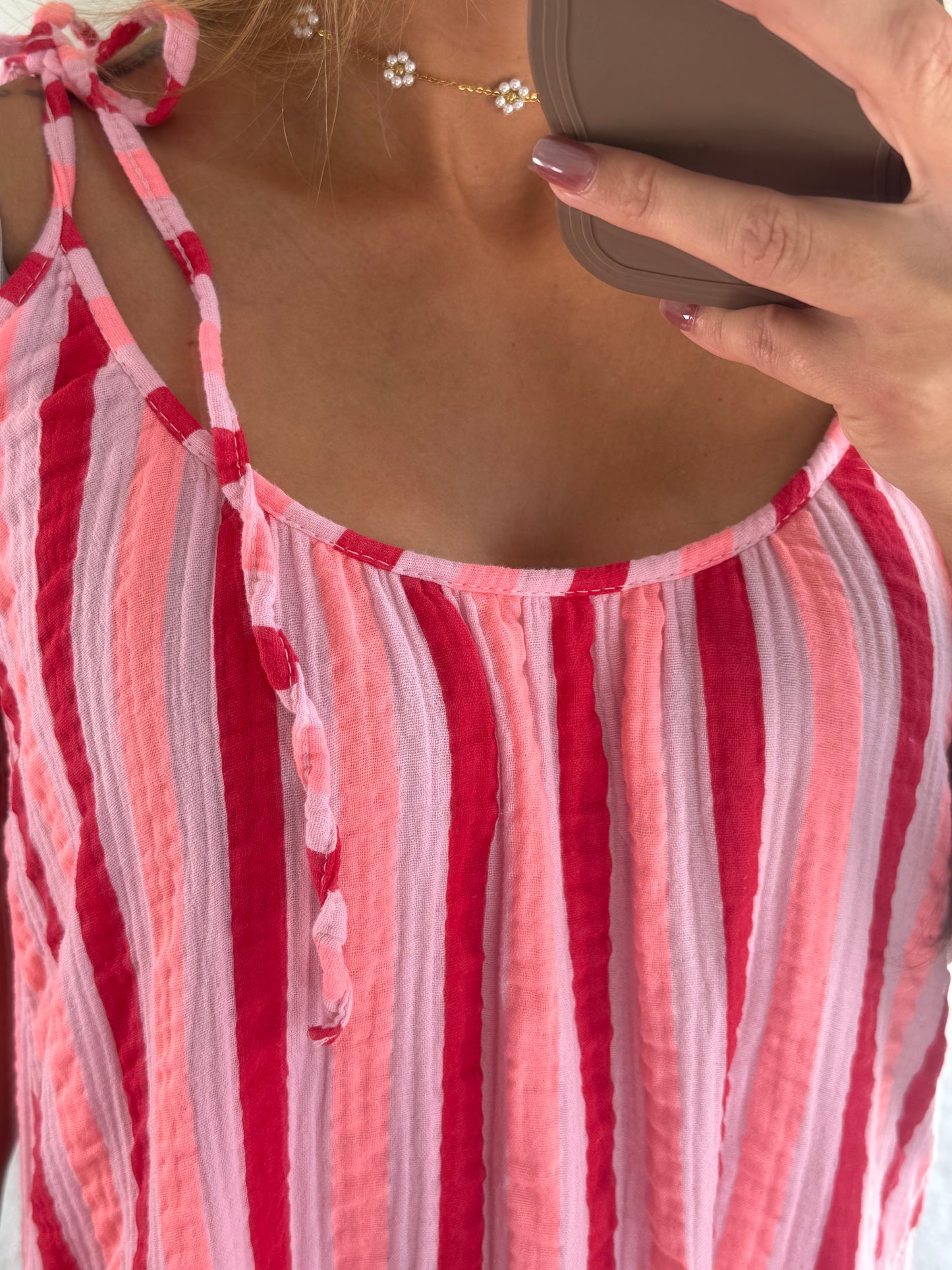 ROSA - Robe Longue gaze de coton