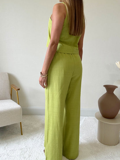 NATALIA - Ensemble pantalon palazzo