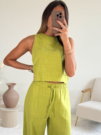 NATALIA - Ensemble pantalon palazzo
