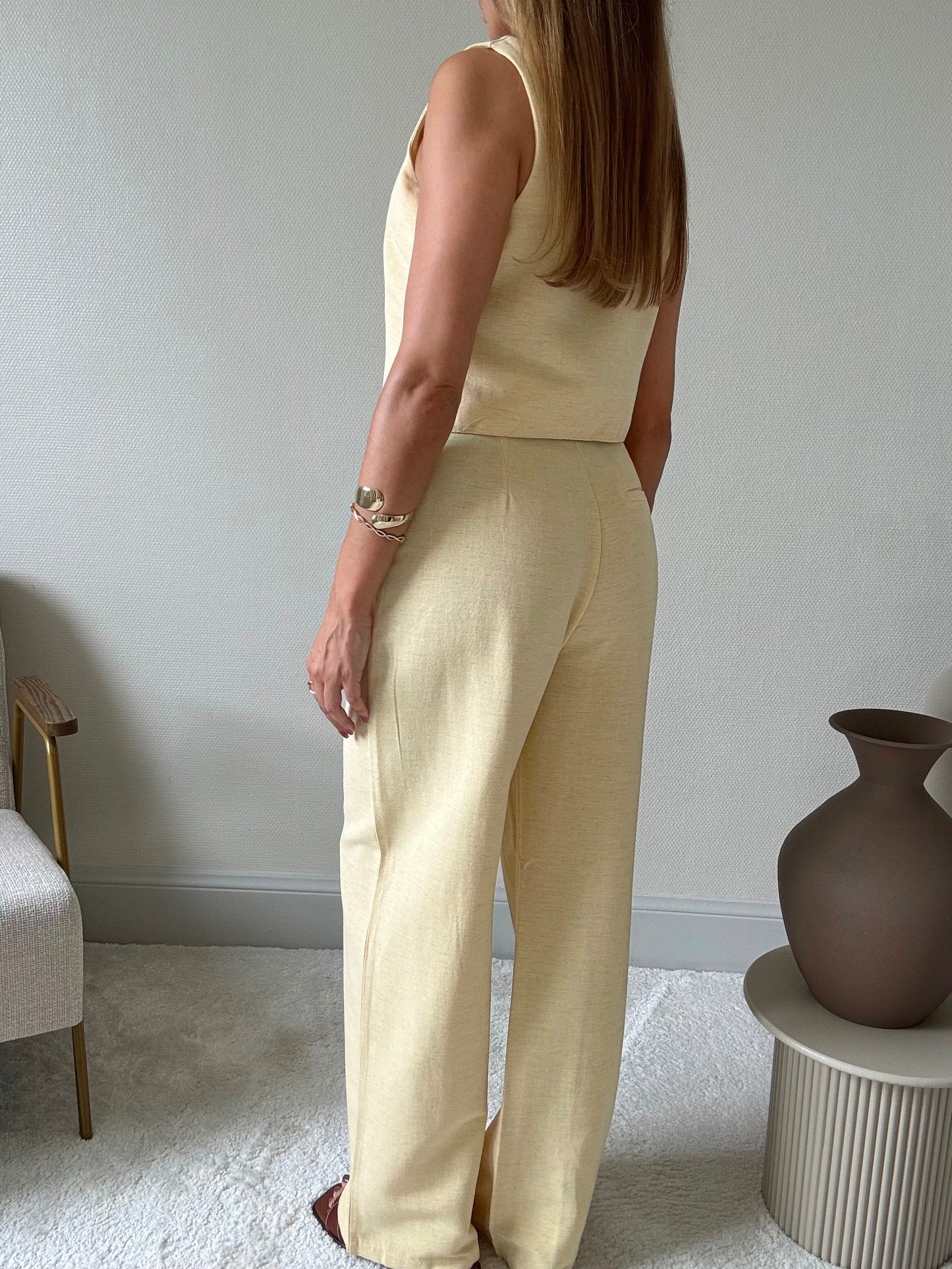VANILLE - Ensemble pantalon lin